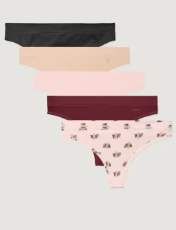 Women's Cool Cotton Thong (5-Pack)