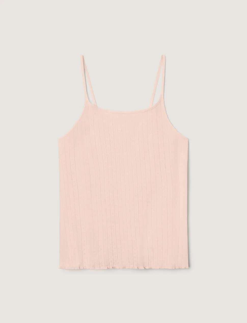 Women's Cotton Pointelle Rib Camisole