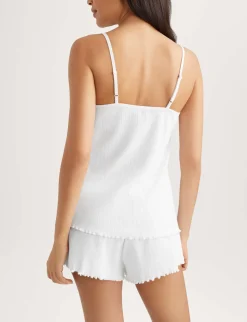 Women's Cotton Pointelle Rib Camisole