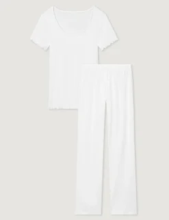 Women's Cotton Pointelle Rib Pant