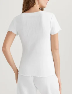 Women's Cotton Pointelle Rib Pant