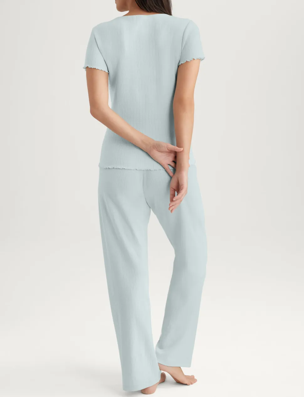 Women's Cotton Pointelle Rib Pant