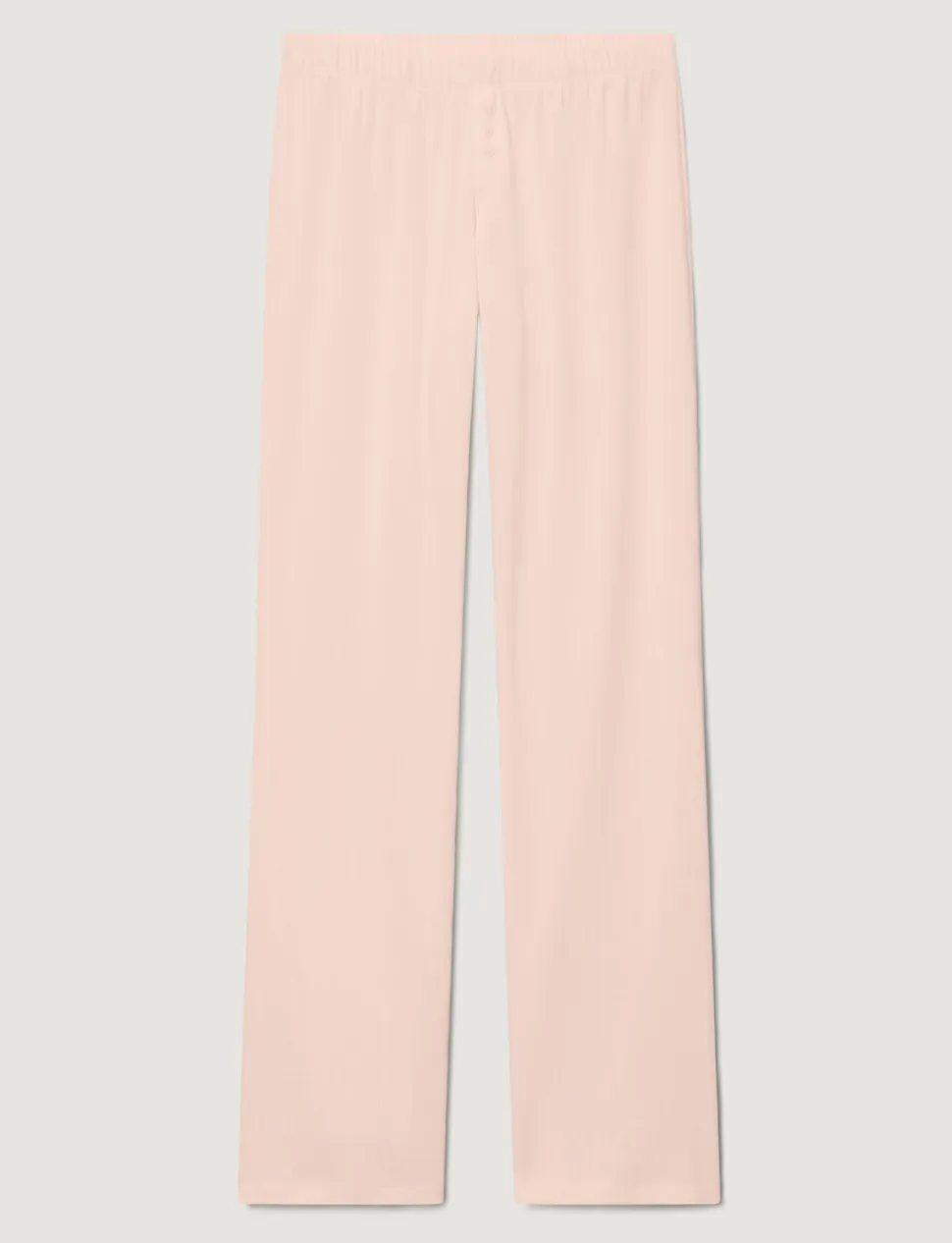 Women's Cotton Pointelle Rib Tee & Pant Set