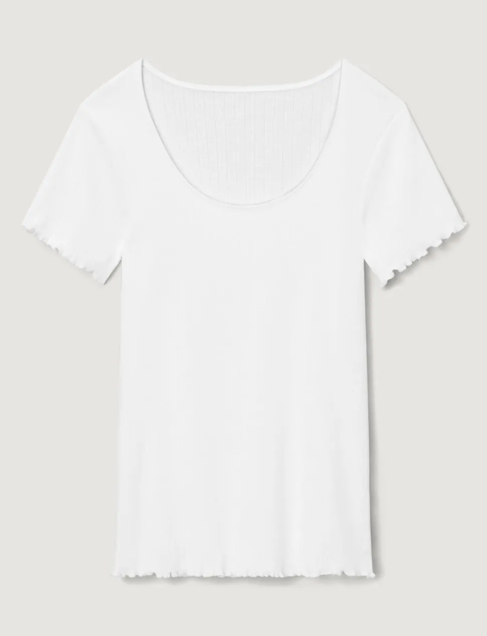 Women's Cotton Pointelle Rib Tee & Short Set