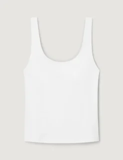Women's Cotton Pointelle Rib Tank