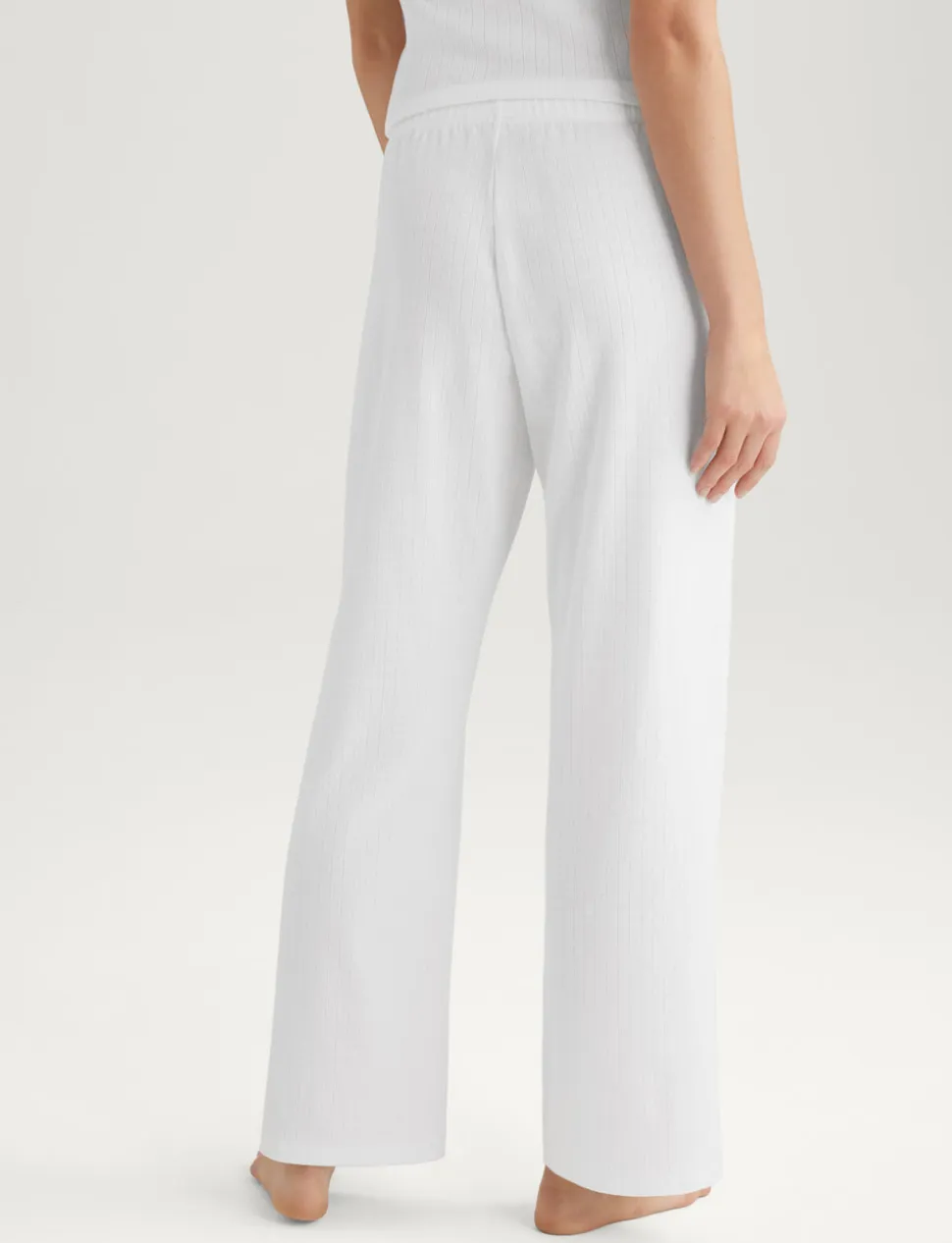 Women's Cotton Pointelle Rib Tee