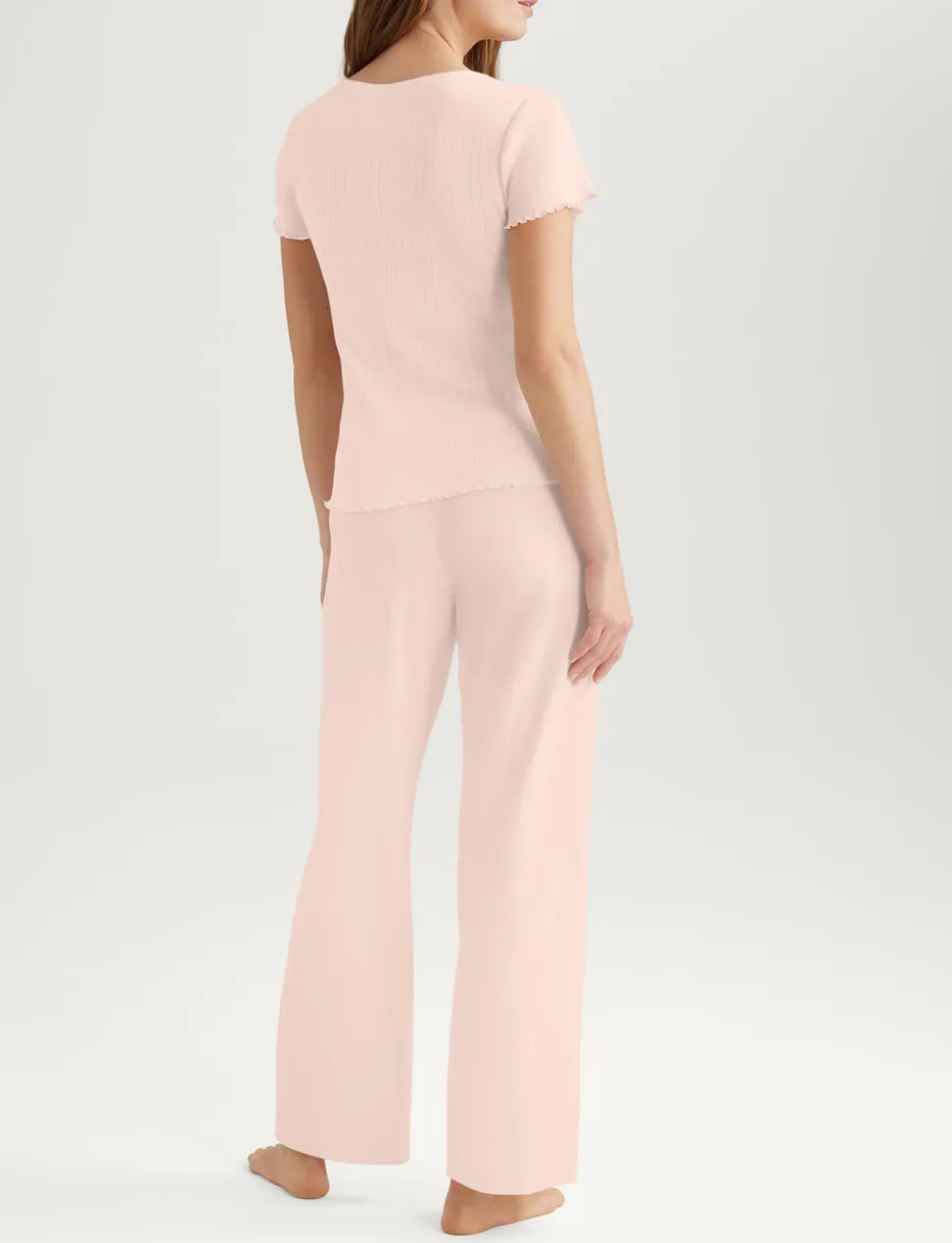 Women's Cotton Pointelle Rib Tee