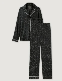 Women's Downtime Long Sleeve Pajama Top & Pant Set