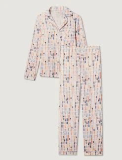 Women's Downtime Long Sleeve Pajama Top & Pant Set