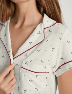 Women's Downtime Long Sleeve Pajama Top & Pant Set