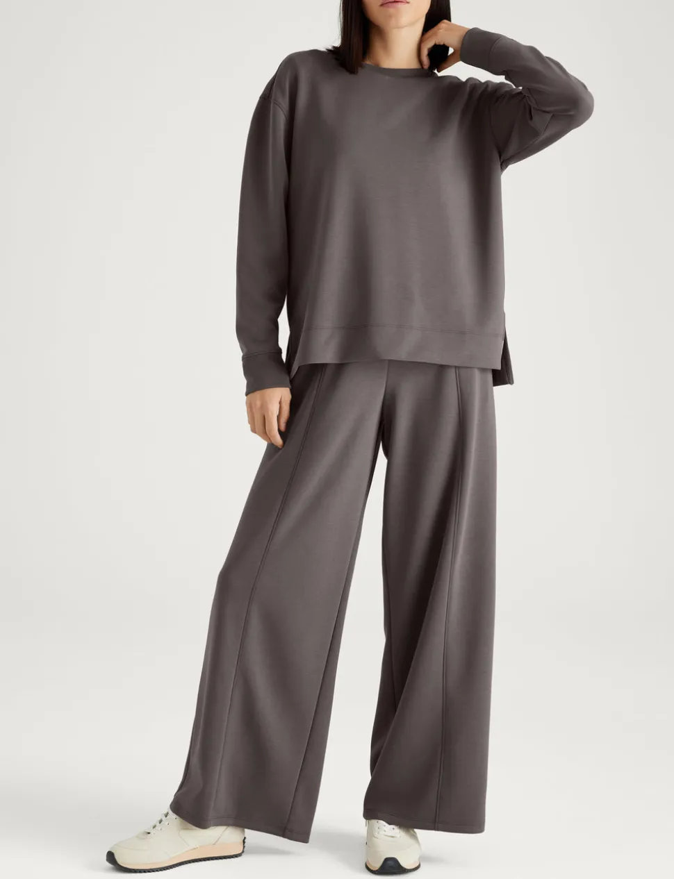 Women's Luxe Traveler Knit Long Sleeve Crew & Pant Set