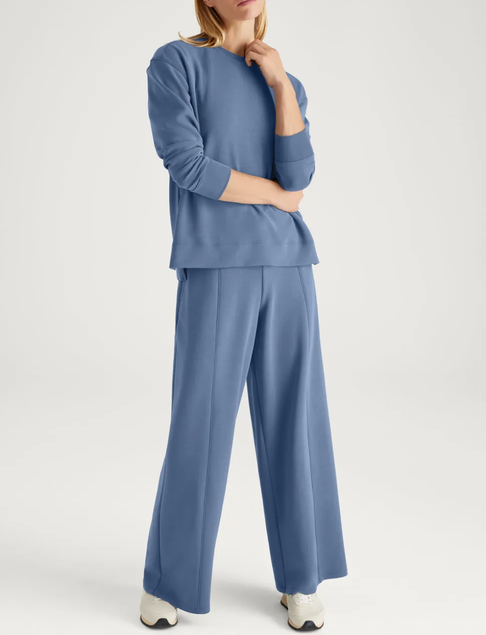 Women's Luxe Traveler Knit Long Sleeve Crew & Pant Set