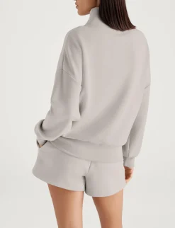 Women's Luxe Traveler Knit Quarter Zip & Mid-Rise Short Set