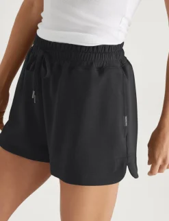 Women's Luxe Traveler Knit Quarter Zip & Mid-Rise Short Set