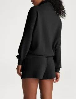 Women's Luxe Traveler Knit Quarter Zip & Short Set