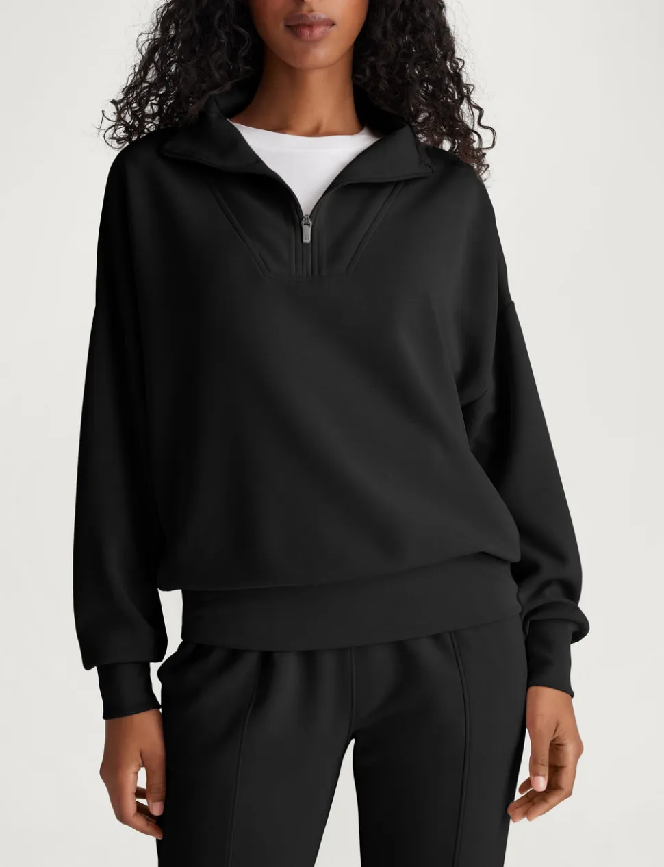 Women's Luxe Traveler Knit Quarter Zip & Short Set