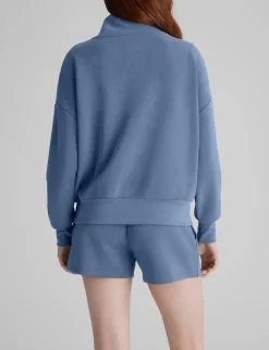 Women's Luxe Traveler Knit Quarter Zip & Short Set