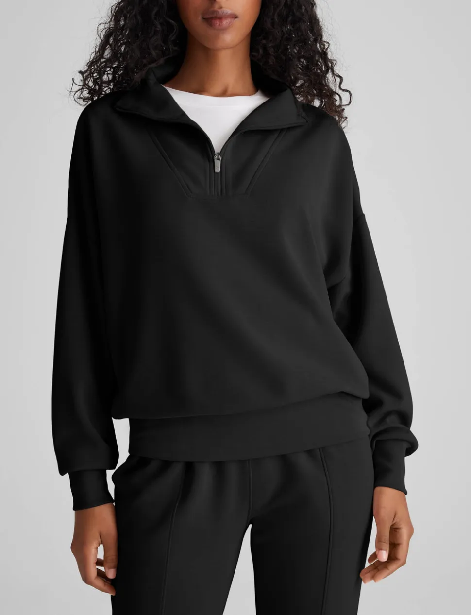Women's Luxe Traveler Knit Quarter Zip & Short Set