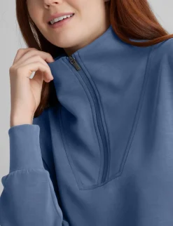 Women's Luxe Traveler Knit Quarter Zip & Short Set