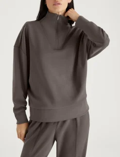 Women's Luxe Traveler Knit Quarter Zip & Short Set