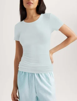 Women's Micro Rib Cap Sleeve Tee