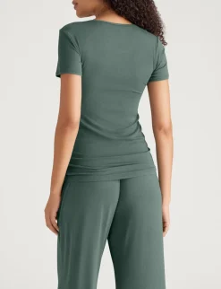 Women's Micro Rib Cap Sleeve Tee