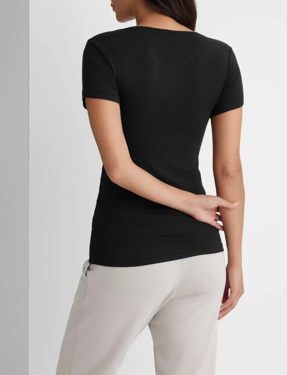 Women's Micro Rib Cap Sleeve Tee