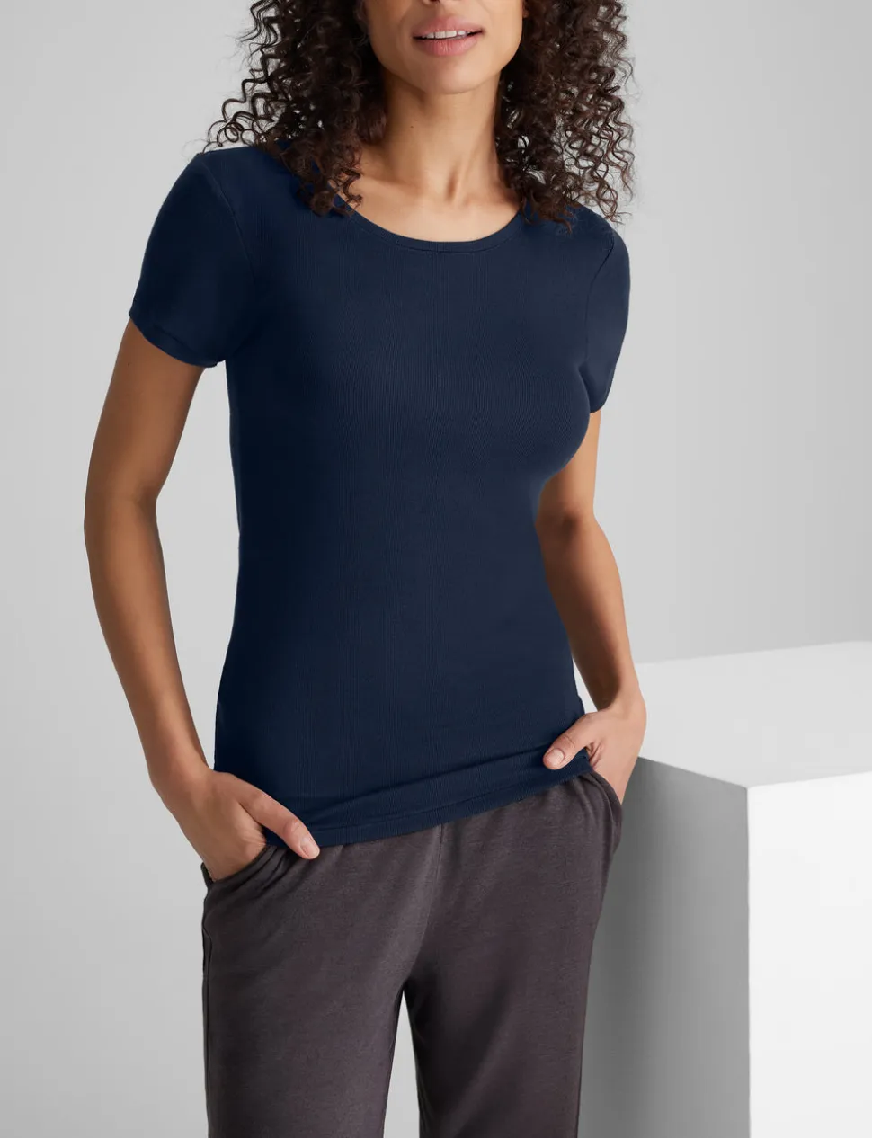 Women's Micro Rib Cap Sleeve Tee