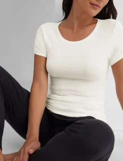 Women's Micro Rib Cap Sleeve Tee