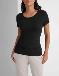 Women's Micro Rib Cap Sleeve Tee
