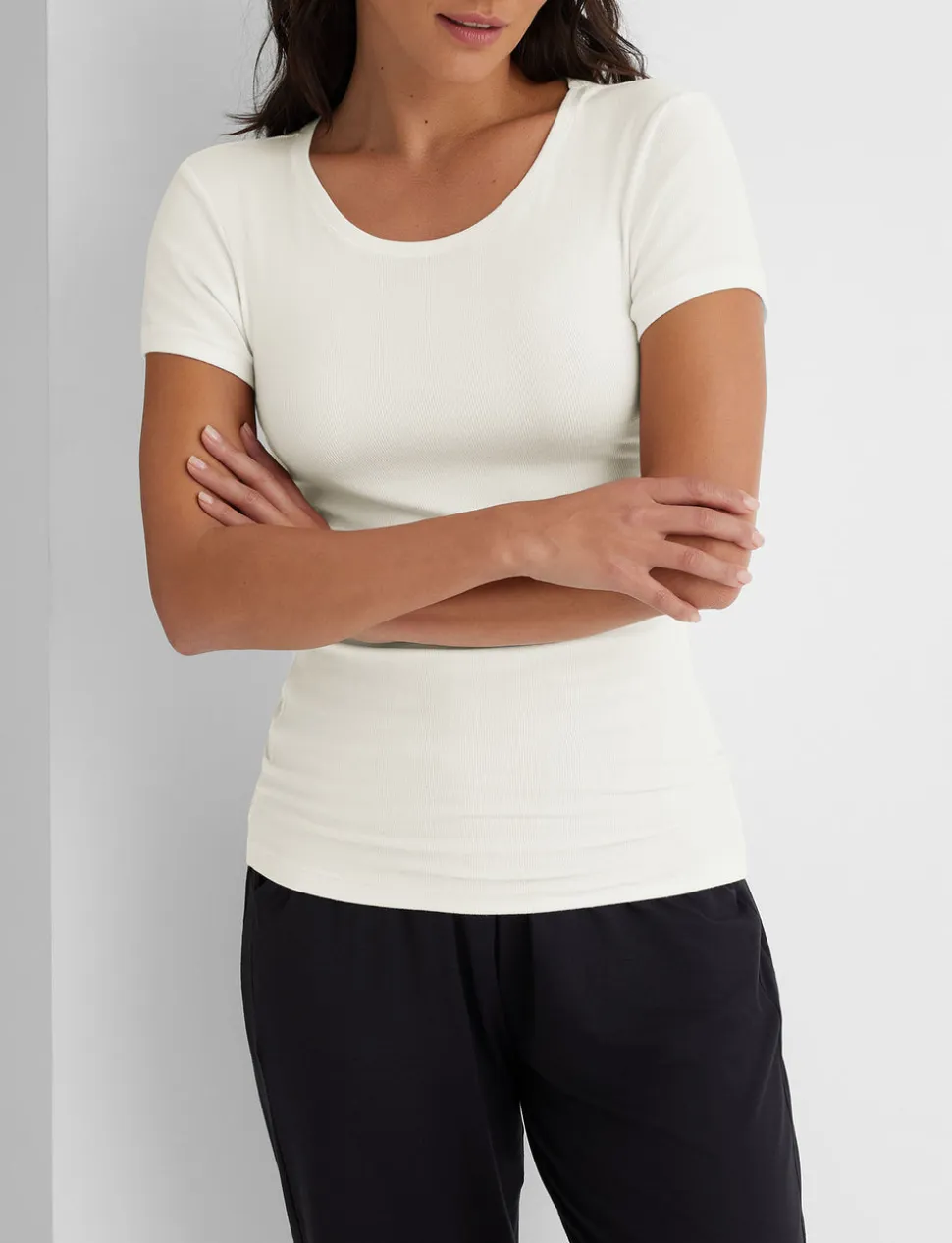 Women's Micro Rib Cap Sleeve Tee (2-Pack)