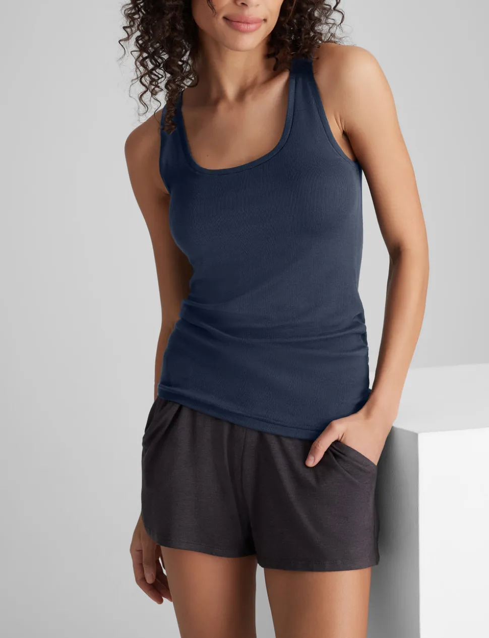 Women's Micro Rib Fitted Tank (2-Pack)
