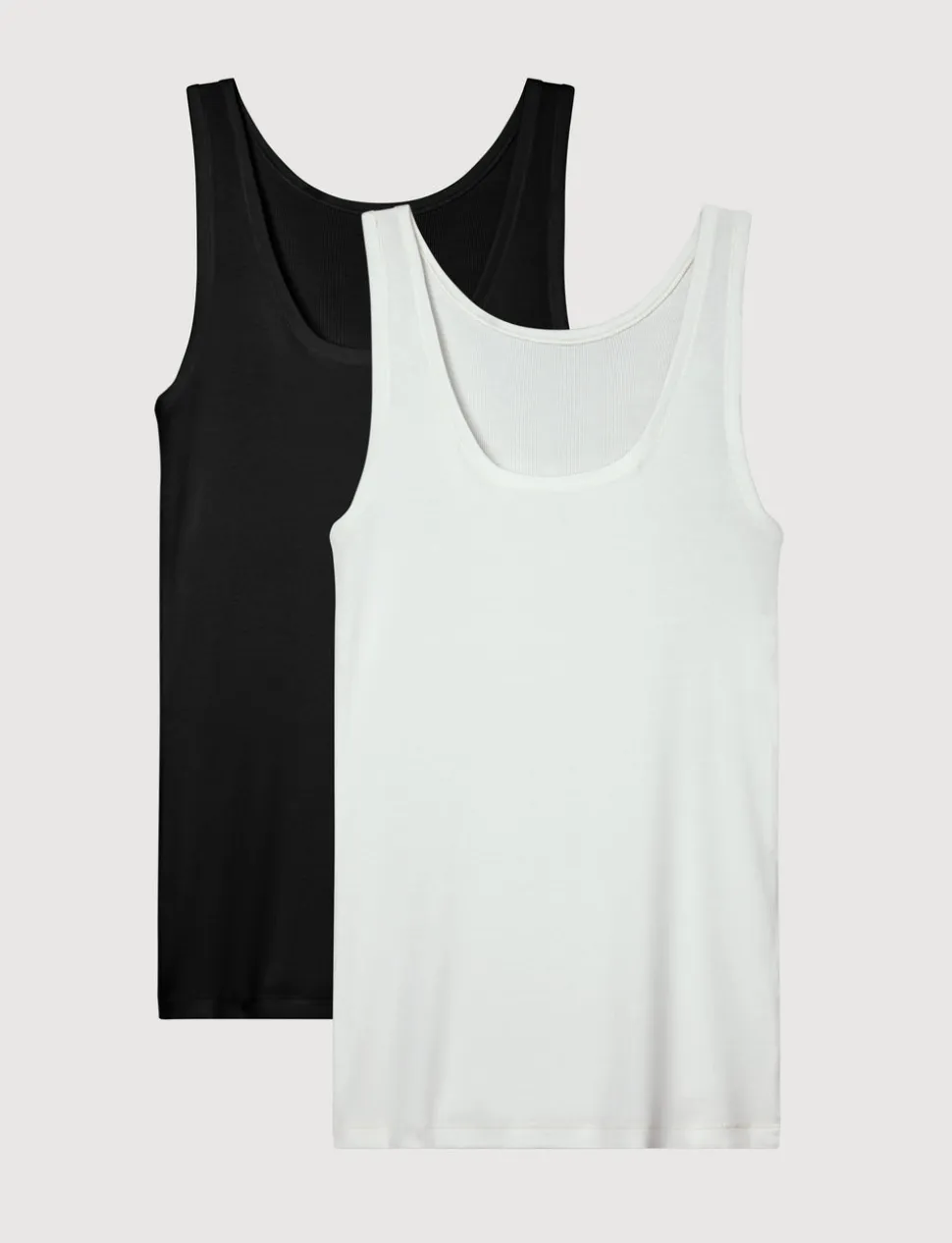 Women's Micro Rib Fitted Tank (2-Pack)