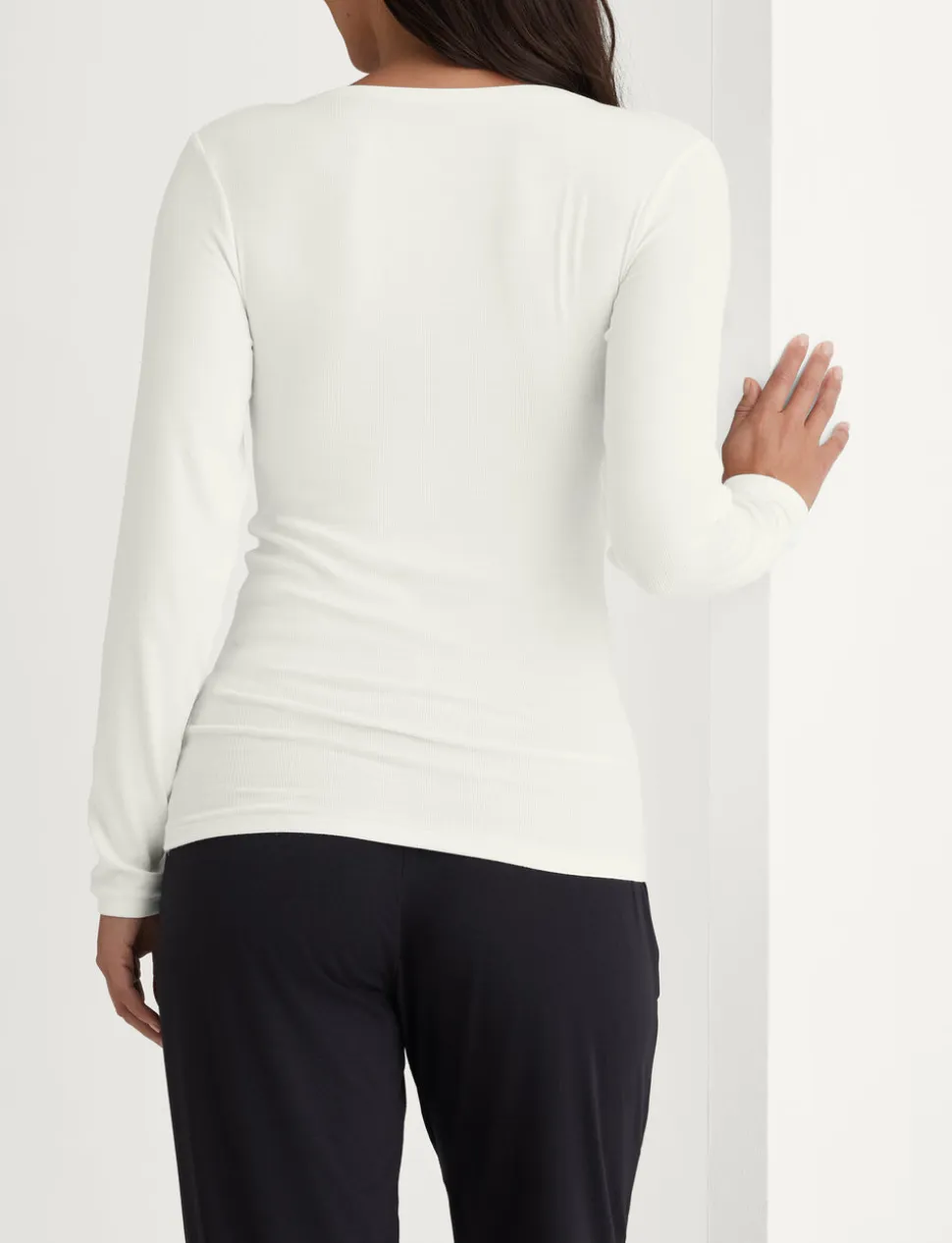 Women's Micro Rib Long Sleeve Tee
