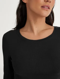 Women's Micro Rib Long Sleeve Tee