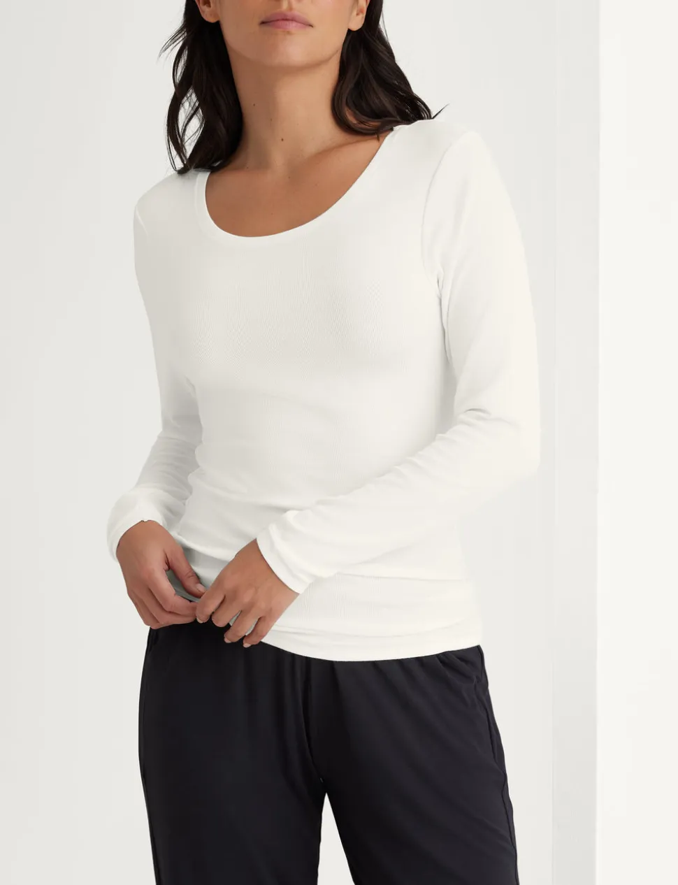 Women's Micro Rib Long Sleeve Tee