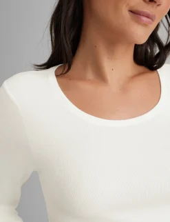 Women's Micro Rib Long Sleeve Tee