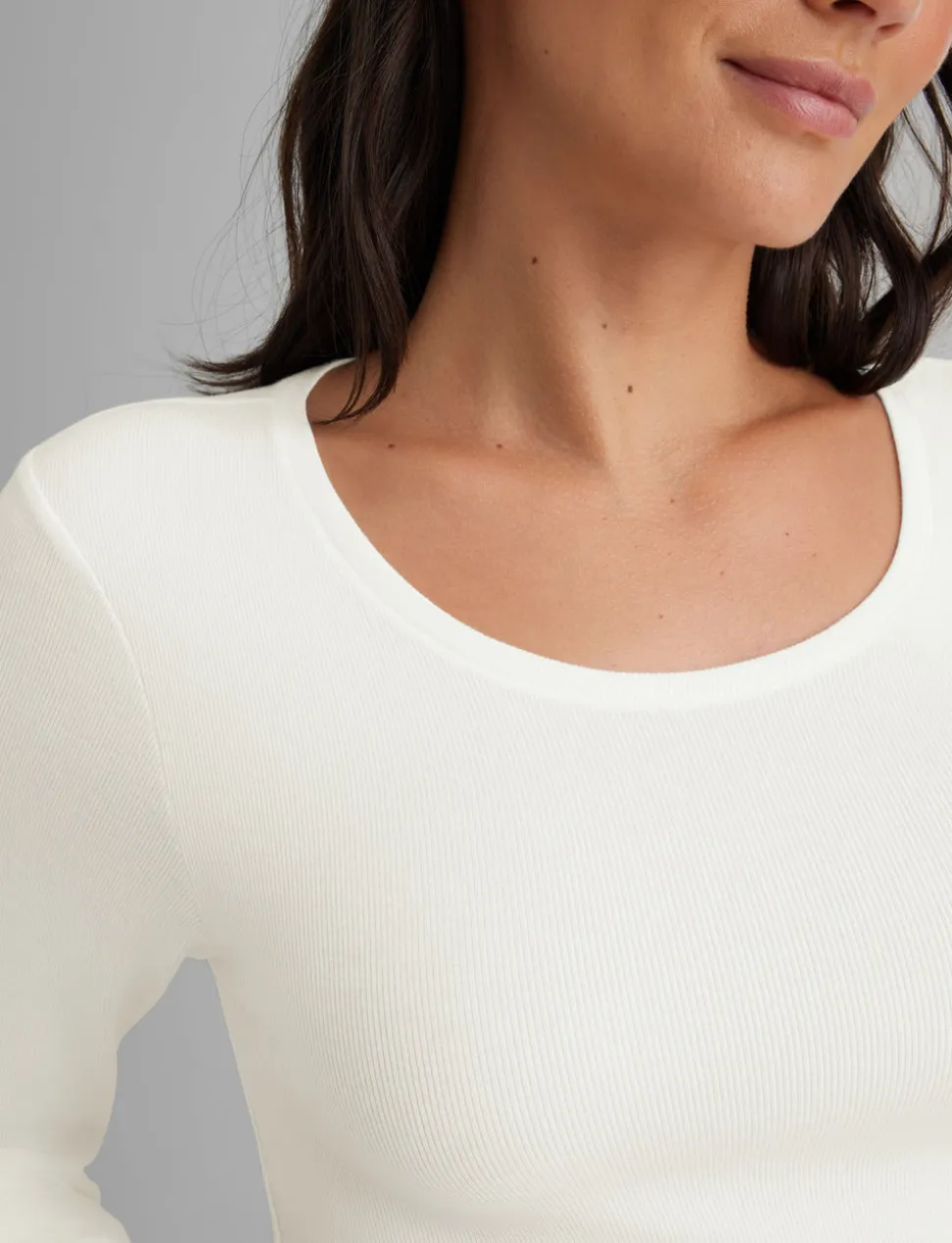 Women's Micro Rib Long Sleeve Tee