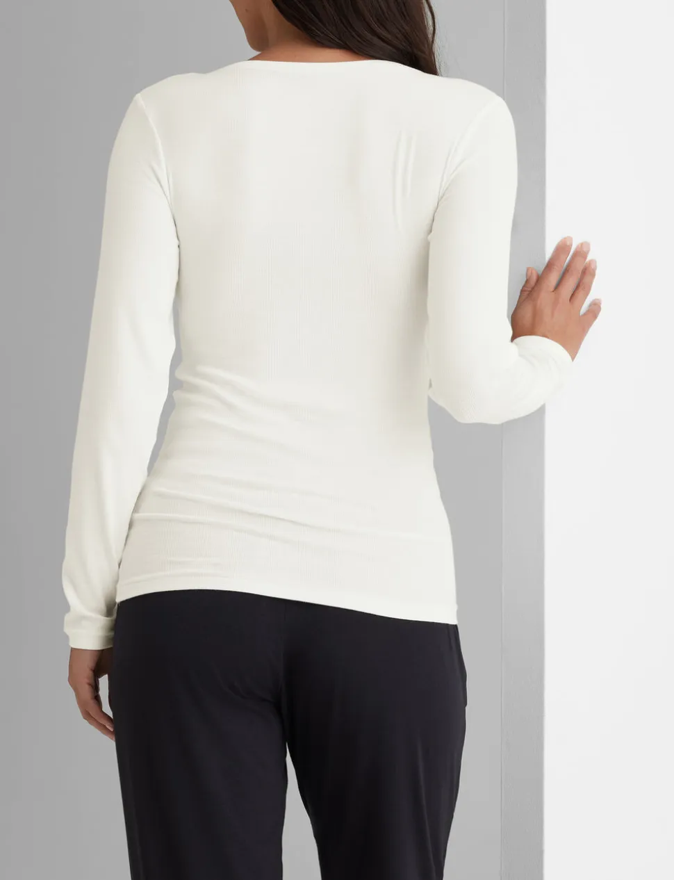 Women's Micro Rib Long Sleeve Tee (2-Pack)