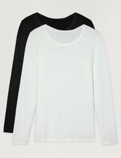 Women's Micro Rib Long Sleeve Tee (2-Pack)