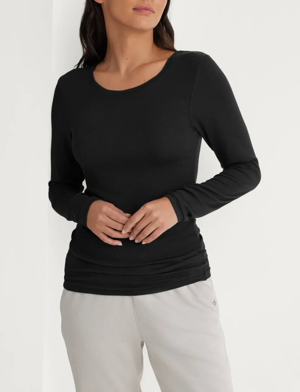 Women's Micro Rib Long Sleeve Tee (2-Pack)