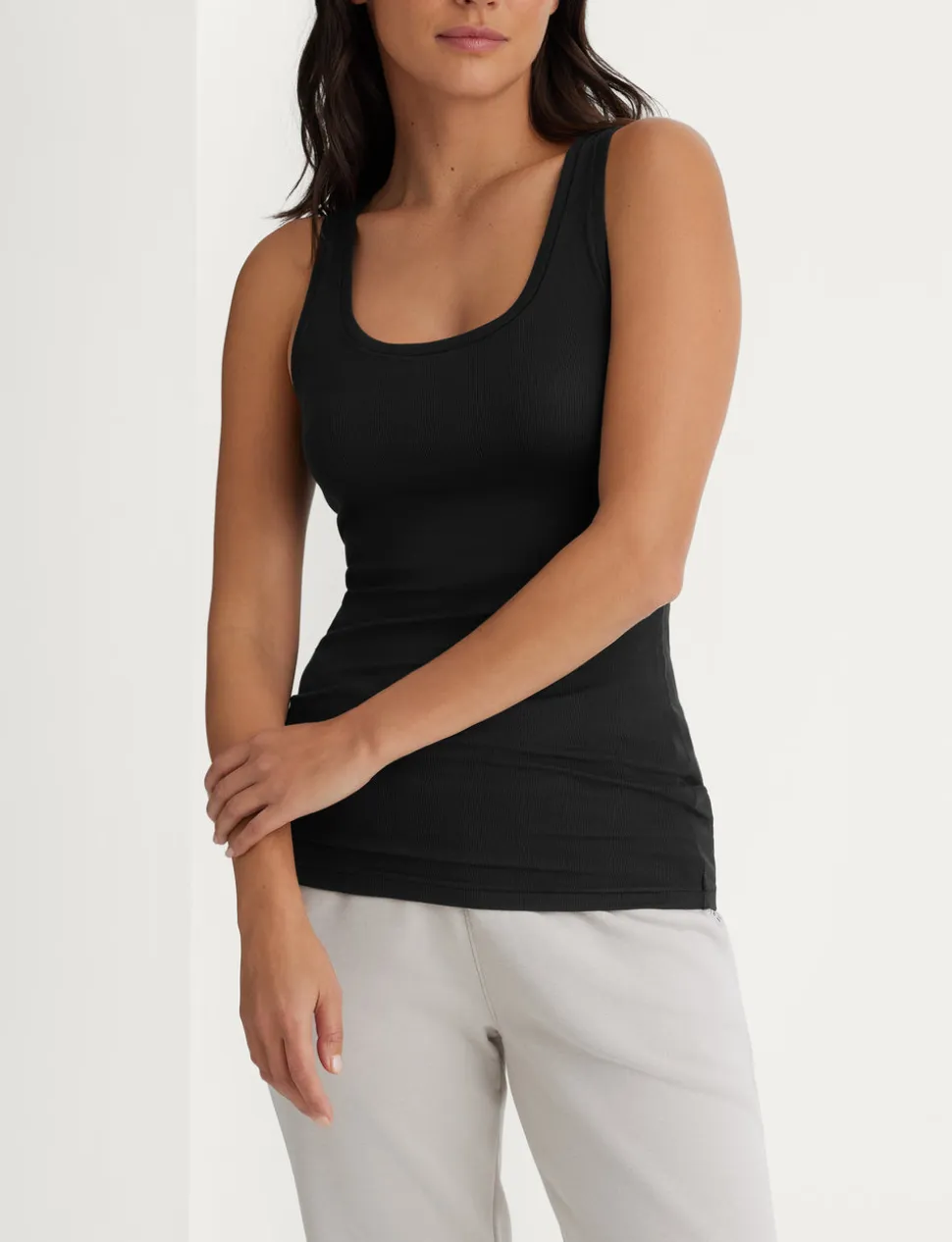 Women's Micro Rib Tank & Luxe Traveler Knit Short Set