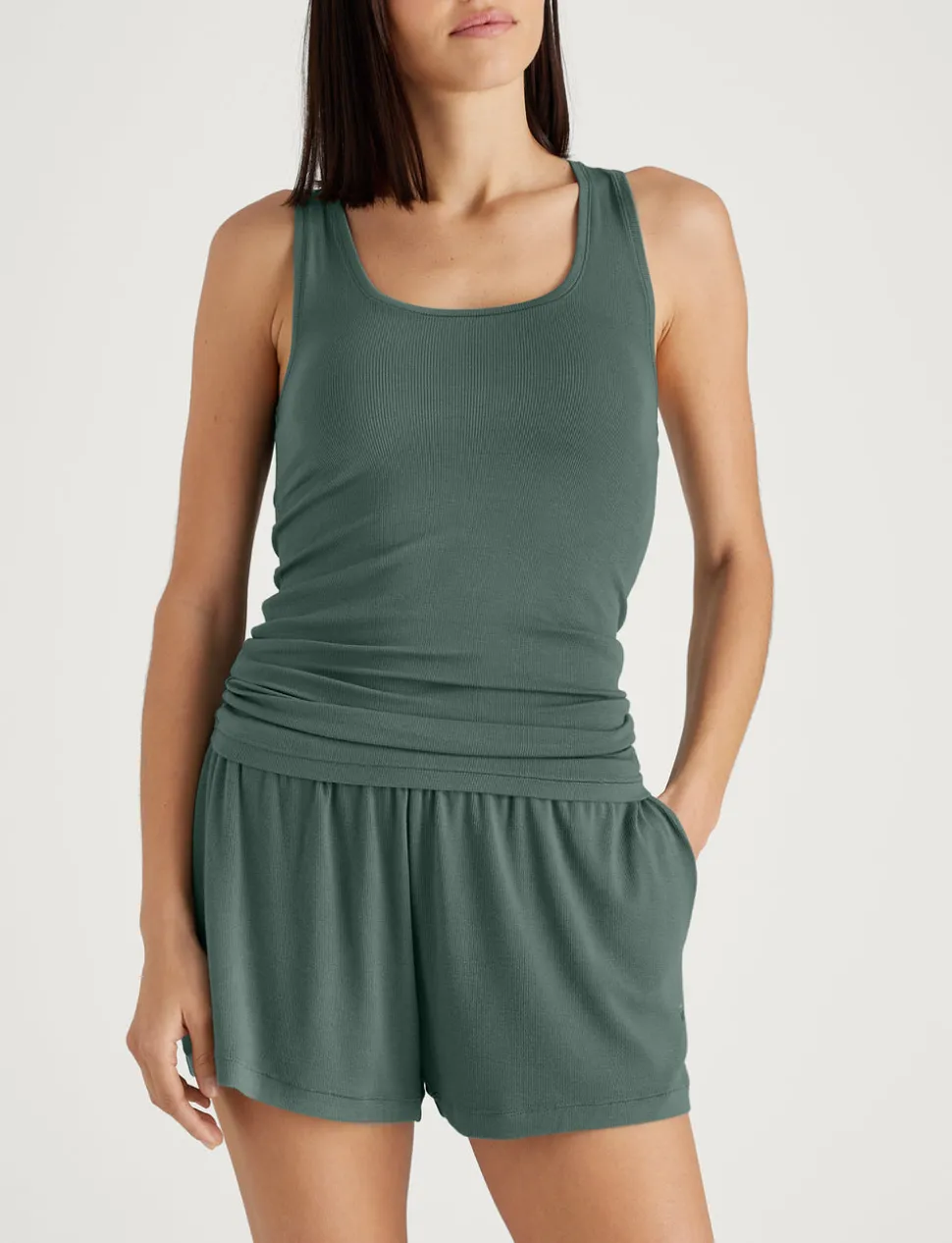 Women's Micro Rib Tank & Short Set
