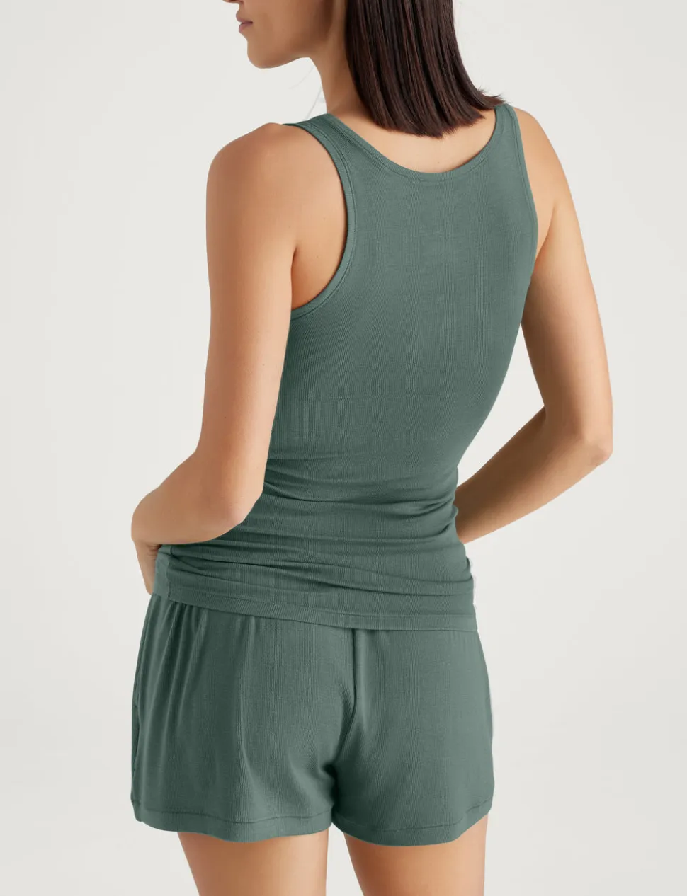 Women's Micro Rib Tank & Short Set