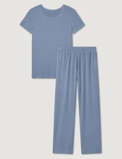 Women's Micro Rib Tee & Pant Set