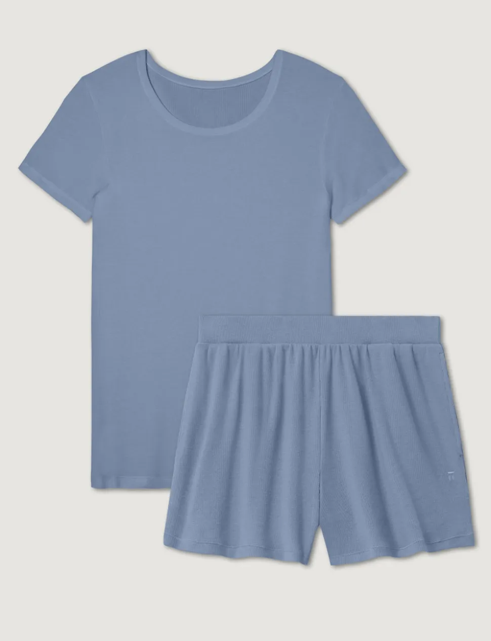 Women's Micro Rib Tee & Short Set
