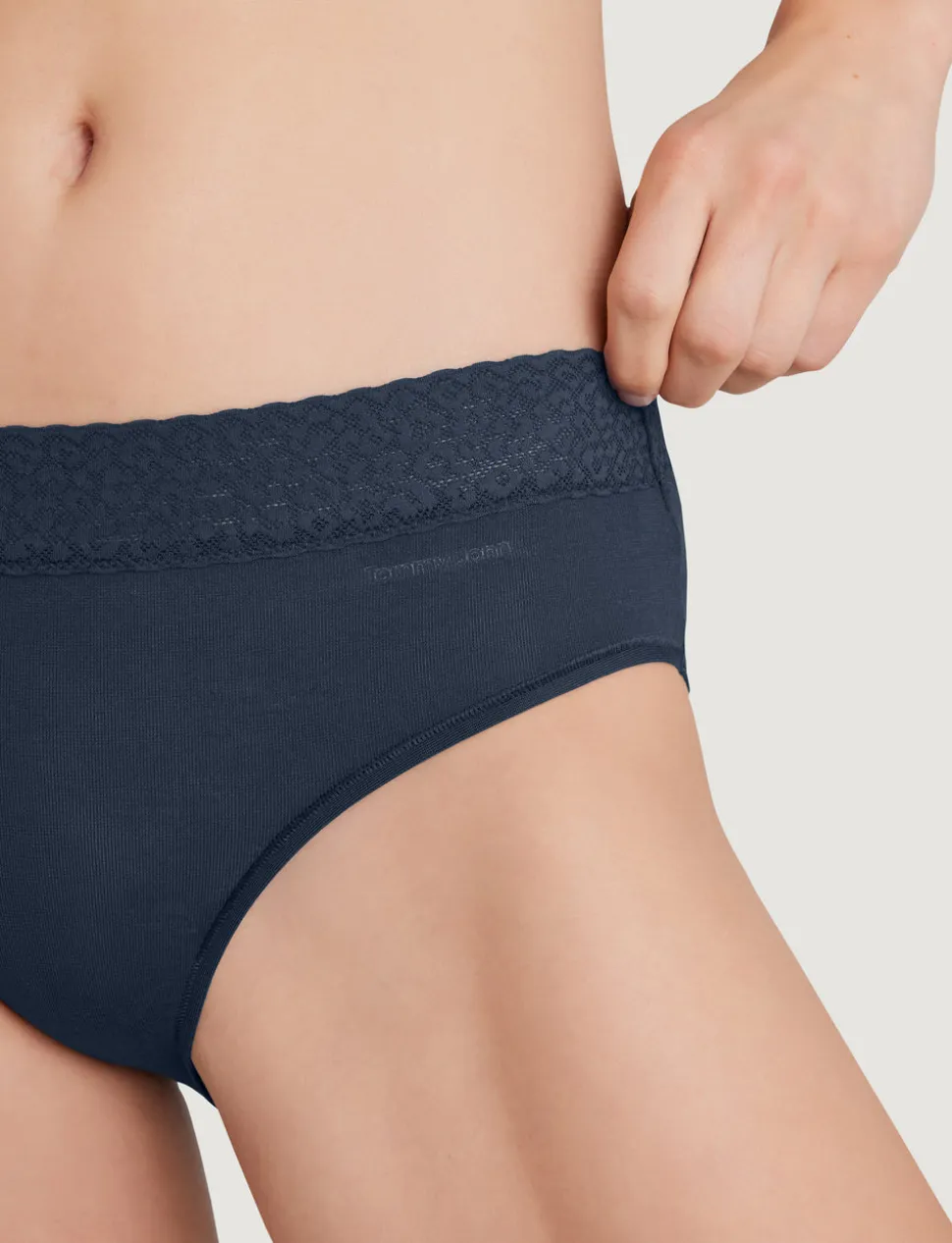 Women's Second Skin Brief, Lace Waist (5-Pack)
