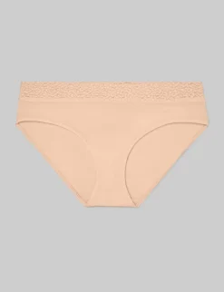 Women's Second Skin Brief, Lace Waist (5-Pack)