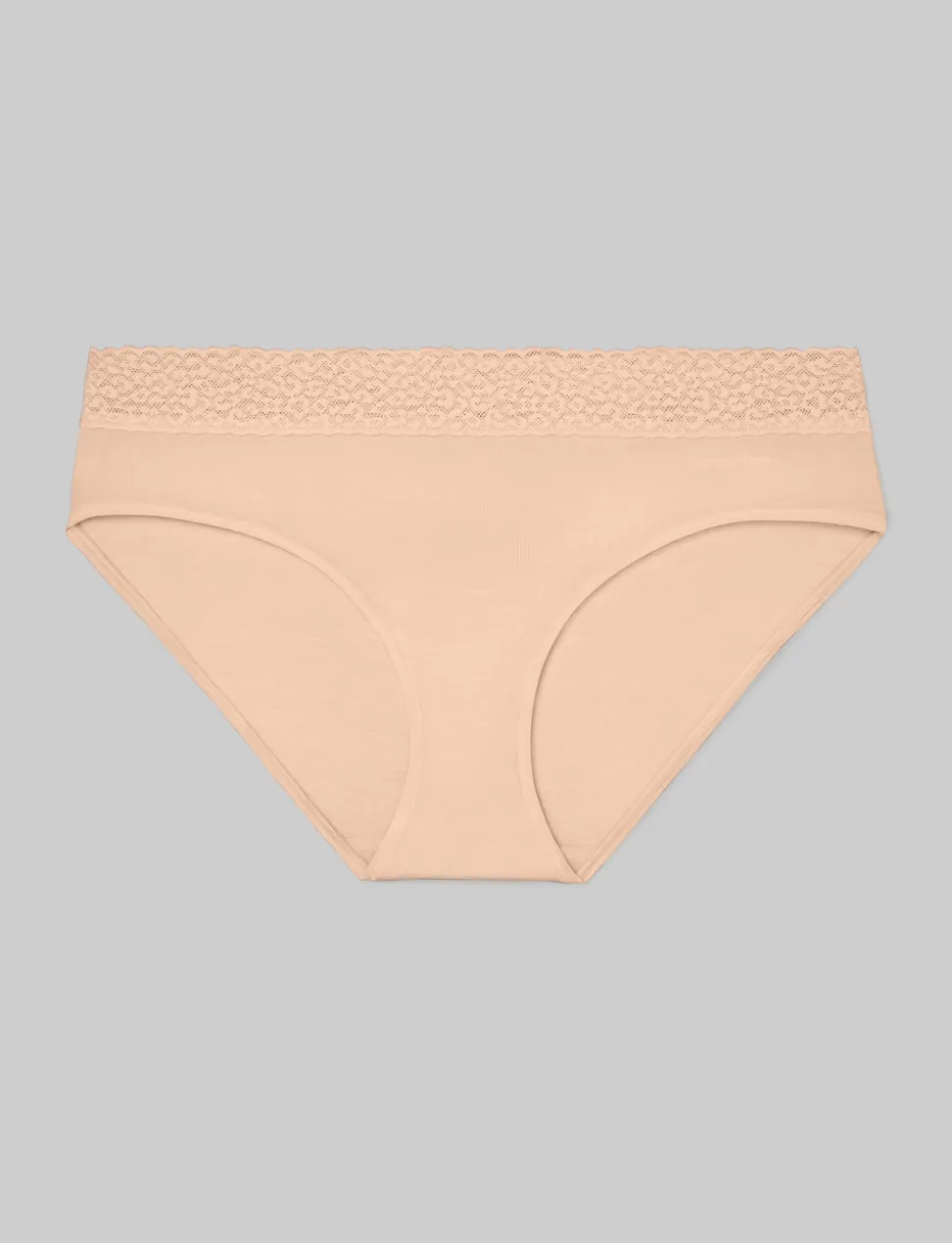 Women's Second Skin Brief, Lace Waist (3-Pack)