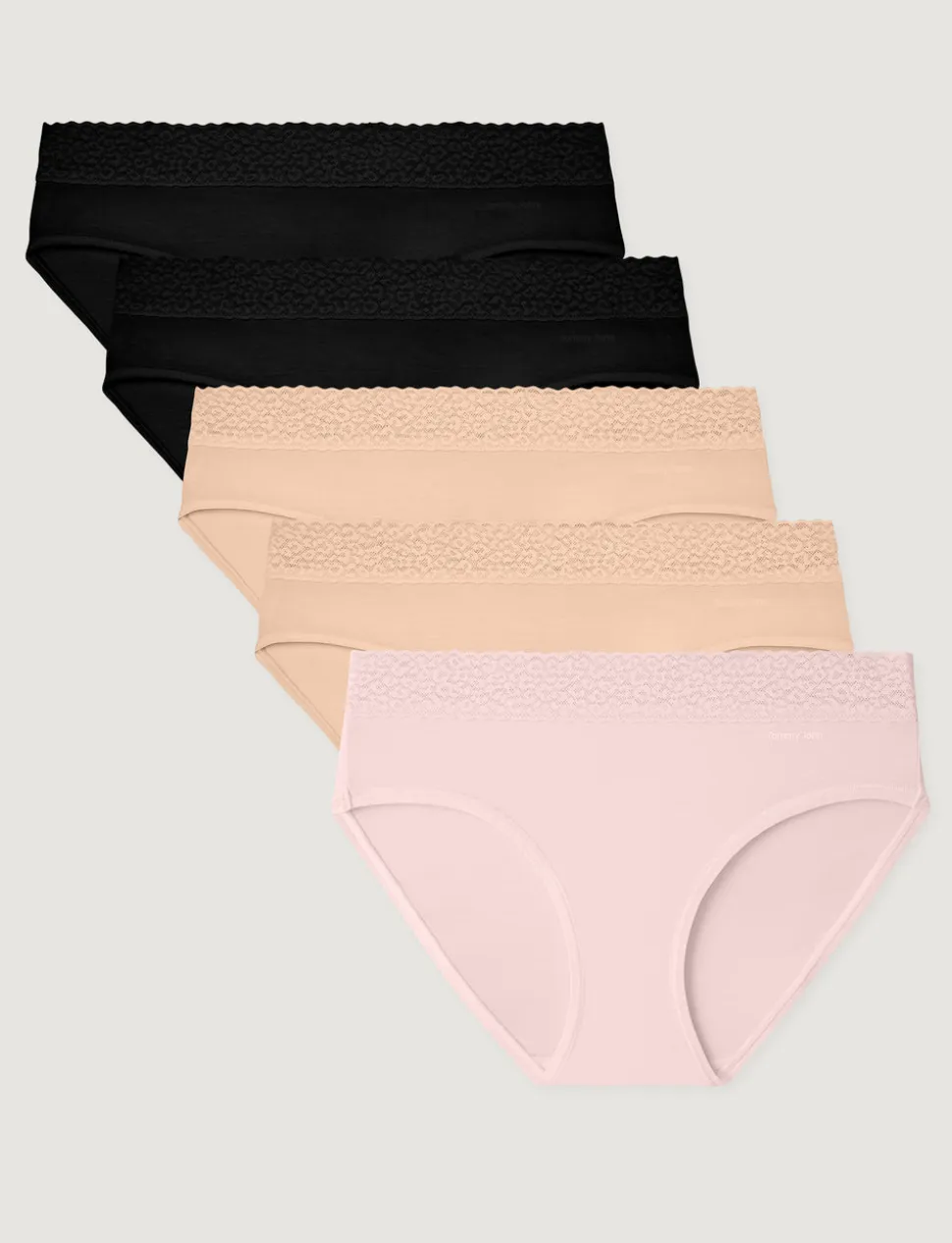 Women's Second Skin Brief, Lace Waist (3-Pack)